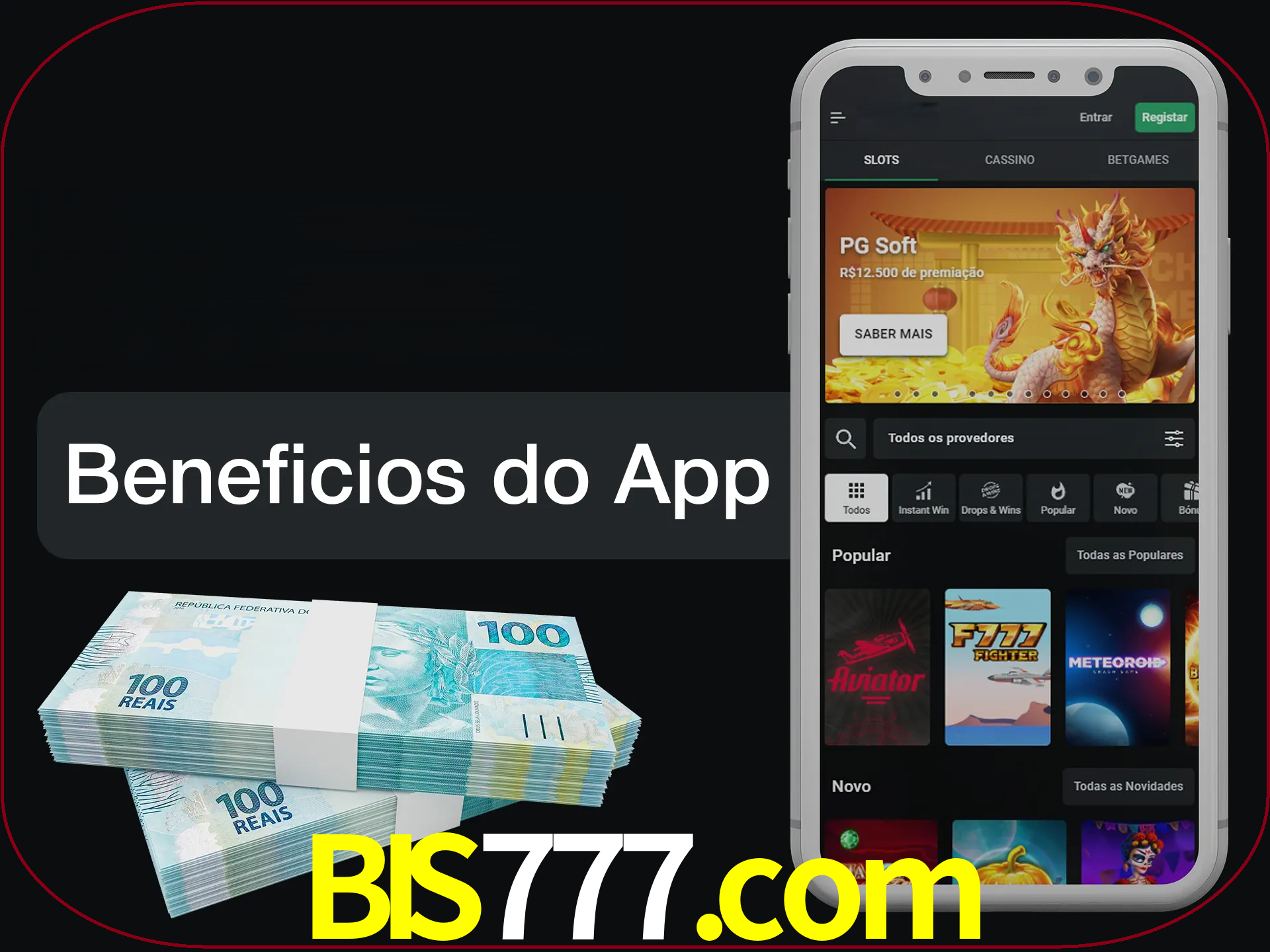 Obtenha todos os benefícios usando o aplicativo.