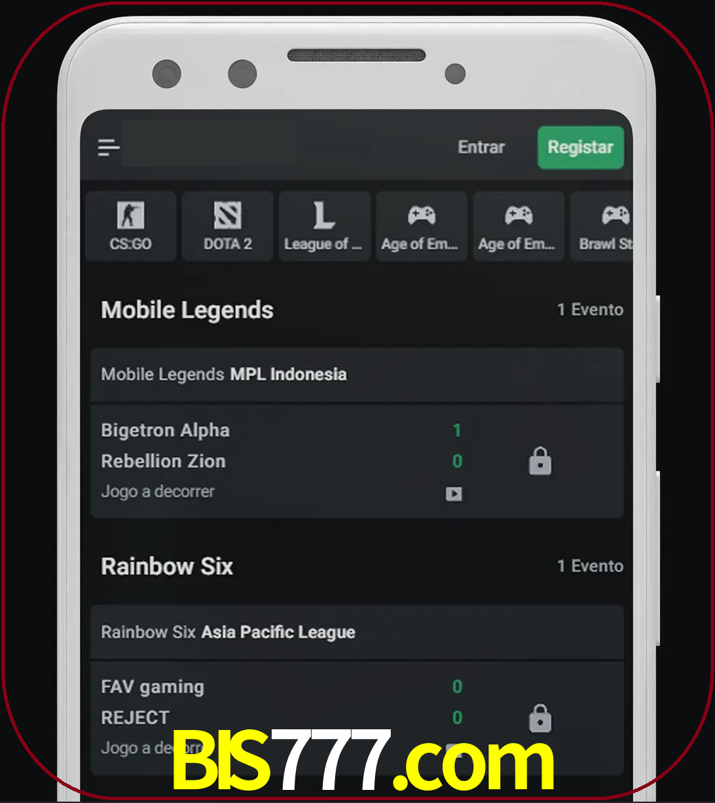 Esportes permitem apostar nos maiores torneios.
