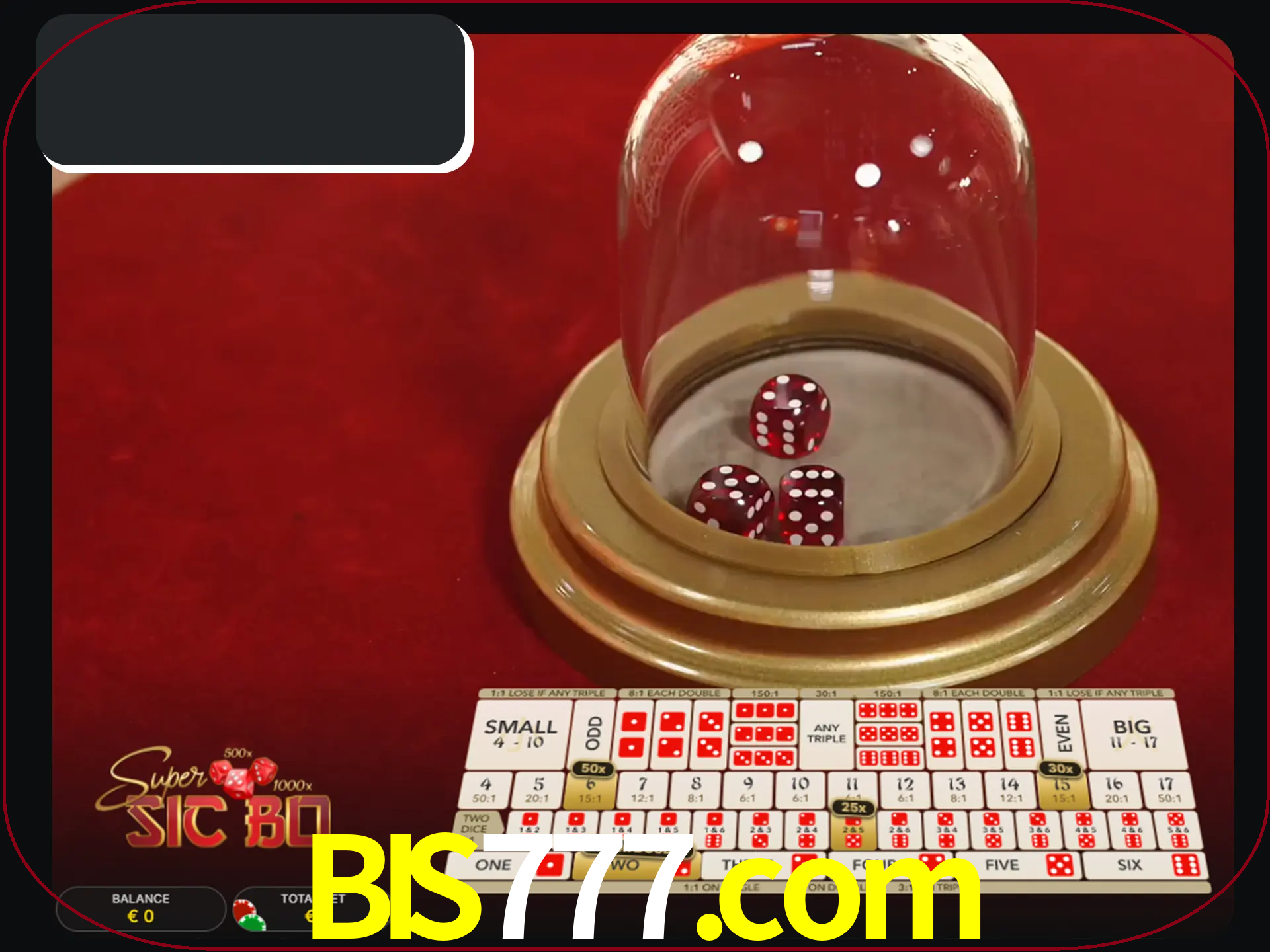 Deixe os dados ao seu lado nos jogos da Sic Bo.