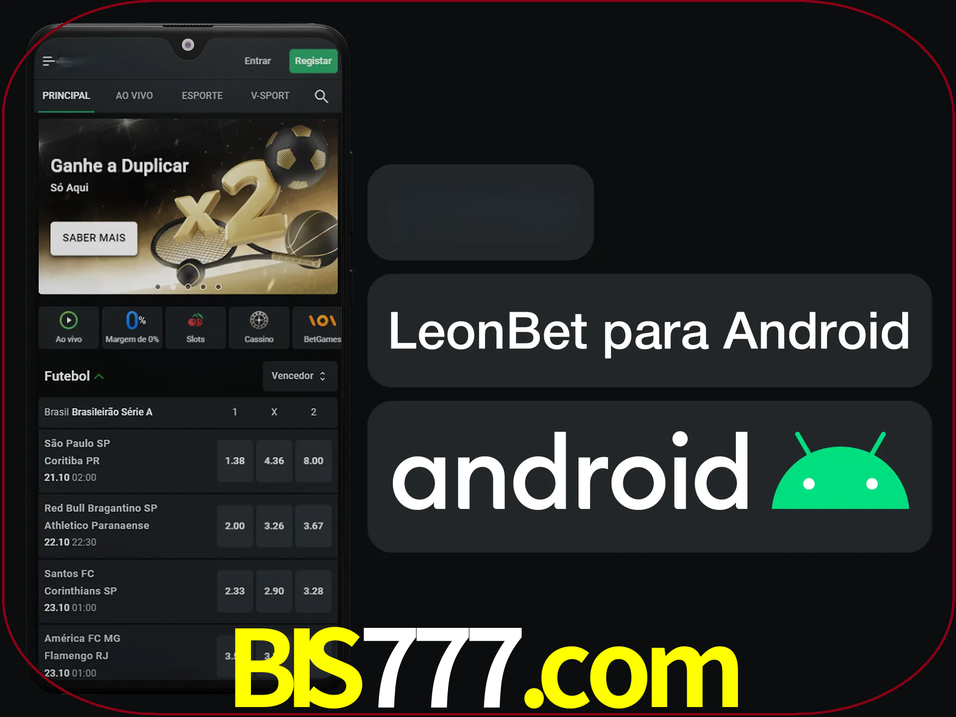 Adquira sua versão poket de LeonBet.