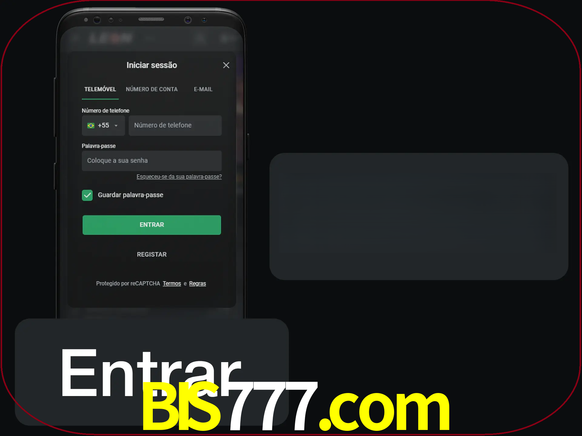 Faça o login para começar a apostar e jogar no cassino.