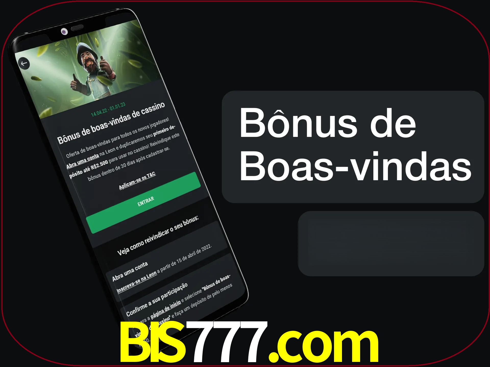 Não se esqueça de usar o bônus de boas-vindas.